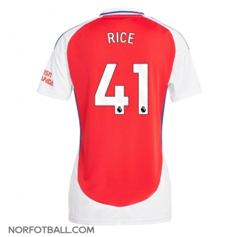 Billige Fotballdrakt Arsenal Declan Rice #41 Replika Hjemmedrakt Dame 2024-25 Kortermet